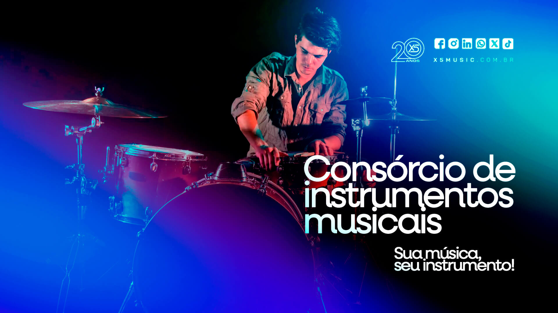 Consórcio de instrumentos musicais: X5 Music e Unifisa