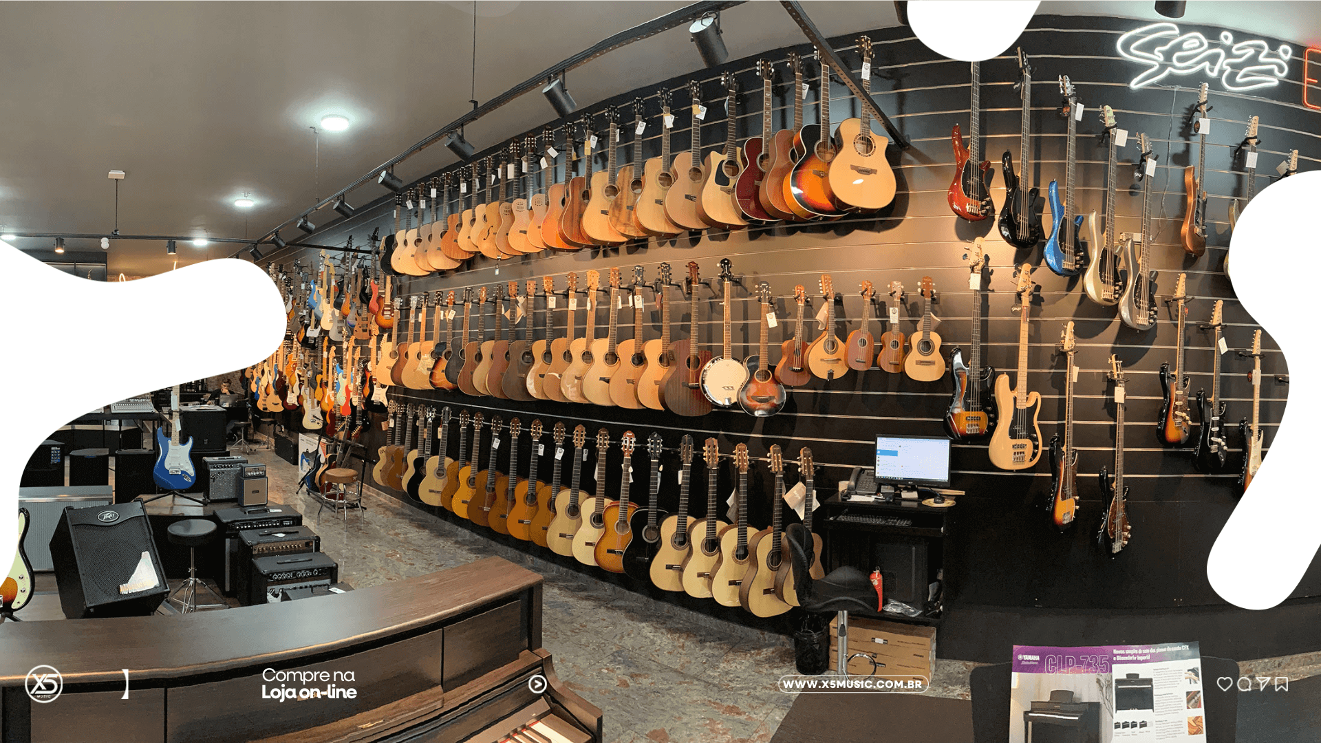 Muito mais que uma loja de instrumentos musicais especializada